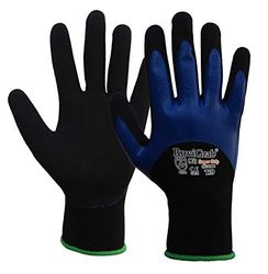 Ruvigrab Handschoen 15G dubbel gecoat nitril + sandy nitril