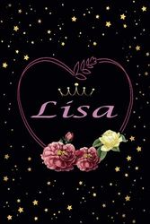 Lisa: perfekte Geschenk | personalisiert mit dem Namen Lisa | Schönes Geschenk Geburtstag für Mädchen und Frauen 6x9 Zoll,110 Seiten