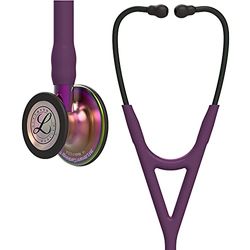 3M Littmann Cardiology IV Fonendoscopio Diagnóstico, Campana De Acabado Estándar, Vástago Y Auricular De Acero Inoxidable, Tubo Color Viola, 69 cm