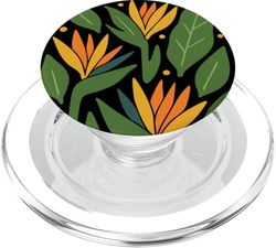 Ave del paraíso Flor Planta Sudáfrica Patrón PopSockets PopGrip para MagSafe