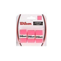 Wilson Grip WRZ4014PK Impugnatura Pro Overgrip, Unisex, Rosa, 3 Unità