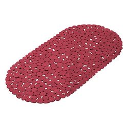 douceur d'intérieur, Bath Mat 36 x 69 cm Raspberry, PVC, Vitamin