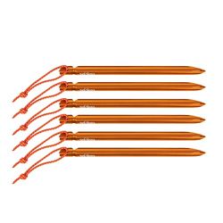 Tatonka Unisex – Tentharing voor volwassenen, 15 cm, 6 haringen, oranje, 15 cm