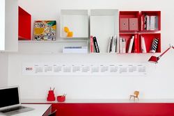 OCTÀGON DESIGN | 2025 Horizontal Calendar | Wall Calendar | Design Your Timeline! | 1 Sheet | Small Size, 159.5 w x 14 h cm