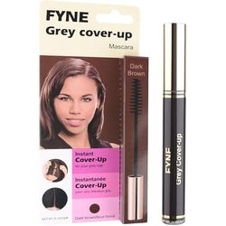 FYNE Root Touch Up Hair Mascara - Instant Dark Brown Grey Hair Cover Up - Magic Retouch Temporary Hair Colour for Men & Women