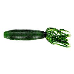 Yamamoto 92F-10-194J Fat Ika, 10 cm 10 pack, vattenmelon med svart flingor