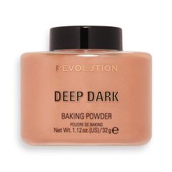 Makeup Revolution, Poudre à cuire en vrac, Deep Dark, 32g