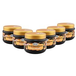 Milmil Crema Rigenerante per Capelli, Maschera Capelli Professionale, Fragranza Olio di Argan, Impacco Ammorbidente per Tutti i Tipi di Capelli - 6 x 500 ML