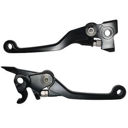 ACCOSSATO Paire de leviers noirs pour Husqvarna TE 449 de 2011 à 2014 (CC 449)
