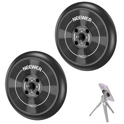 NEEWER Adaptador magnético para teléfono con Anillo magnético Adhesivo 2 Pack Compatible con MagSafe iPhone 15 Pro MAX 15 Plus 14 13 12 1/4'' Rosca para Film, Selfie Stick Ring Light, PA010