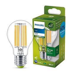 Philips LED Lampadina Classe A Ultra Efficiente, 60W, Luce Naturale, E27