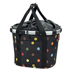 KlickFix Mixte 0303do Panier pliable pour guidon Klickfix, Multicolore - Dots (pois colorés), 35 x 28 5 cm EU