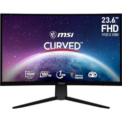 MSI G2422C 23.6 Inch FHD Curved Gaming Monitor - 1500R 1920 x 1080 VA Panel, 180Hz / 1ms, Adaptive Sync - DP 1.2a, HDMI 2.0b CEC