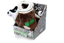 ALL FOR PAWS Dig it Boomstam Burrow met 2 schattig speelgoed, klein, 2 kg