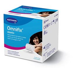 Omnifix Elastisch: de pleister met hoge huidverdraagzaamheid voor volledige dekking en bevestiging van de verbanden; 5 m x 5 cm