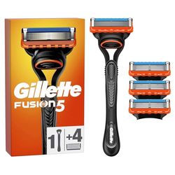 Gillette Fusion5 - Cuchilla de afeitar para hombre (1 maquinilla de afeitar Gillette y 4 cuchillas