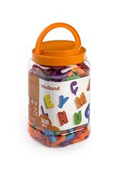 Miniland- Lettere magnetiche maiuscole (308 Pezzi) Giocare, Multicolore, 3.2 cm, Miniland97912