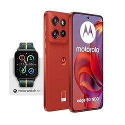 Motorola edge 50 neo 12/512GB, Fotocamera Sony LYTIA™ 700C 50+13+10MP + Moto Watch Fit con Moto AI, With Watch Fit, PANTONE Poinciana