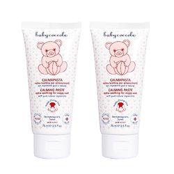 Babycoccole - Kit de 2 unidades de calma, pasta extra lenta, óxido de zinc, 20%, crema para el cambio del pañal. Hidrata, calma, protege la piel de enrojecimiento irritación. Ingredientes naturales - 2 x 75 ml