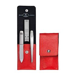 Zwilling Estuche De Bolsillo, Piel Legítima, Rojo, 3 Piezas