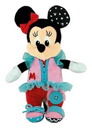 Clementoni - 17860 - Disney Baby Minnie Montessori: Vísteme - Juego Infantil para Desarrollar La Psicomotricidad Fina Y Las Habilidades Manuales, Juego Montessori 1 Año, Juguete Bebé 18 Meses