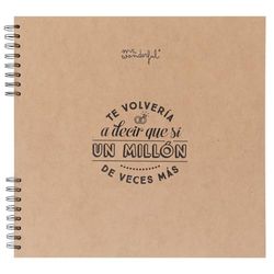 Mr. Wonderful Iconic fotoalbum - Ik zou je een miljoen keer meer ja zeggen - fotoalbum om in te plakken en te schrijven