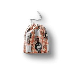 Bonamaison Printed Cotton Produce Bag with Drawstring, Reusable Grocery Bag, Biodegradable Eco-Friendly Bags, Travel Pouch, Sachet Bags, Shopping Bag, Eco Friendly, Foldable, Size: 30x40 Cm