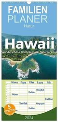 Familienplaner 2024 - Hawaii - Wunderschöne Einblicke in das Naturparadies. mit 5 Spalten (Wandkalender, 21 cm x 45 cm) CALVENDO