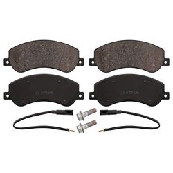 febi bilstein 16637 Brake Pad Set with fastening material, 1 unit