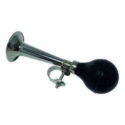 Dresco 5250101 - Buzina para bicicleta, cromado/preto