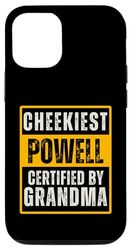 Carcasa para iPhone 13 Pro Cheekiest Powell Certified by Grandma Family Funny