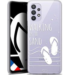 Caseink fodral för Samsung Galaxy A32 5G (6.5) [HD gel tryckt i Frankrike sommardesign kollektion Walking on The Sand - mjuk - ultratunn]