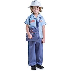 Dress Up America Ensemble de costumes de transporteur de courrier pour garçons
