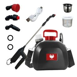 PHOENIX - Pulvérisateur Electrique Easy Sprayer 5L – Pulverisateur de Jardin à Batterie Rechargeable avec 3h d’Autonomie, Pulverisateur avec Triple Buses (Cône, Éventail, Jet Douche), Léger, Robuste,