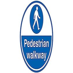 Voetgangersbrug - 450x450mm - Zelfklevende vloersticker