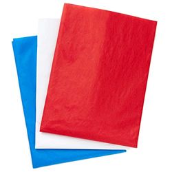 Hallmark Papier de soie rouge, blanc et bleu pour emballage cadeau (120 feuilles) pour sacs cadeaux, anniversaires, remises de diplômes, 4 juillet, Noël, Hanoukka