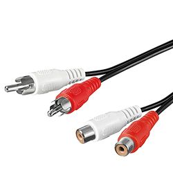 Goobay 50026 Stereo verlengkabel 2,5 m (2 stuks)