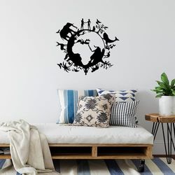 Elegante accessorio decorativo da parete in metallo, 62 x 70 cm, 100% metallo, spessore 1,5 mm, perfetto per decorazioni moderne per la casa e arte da parete unica