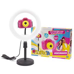 Giochi Preziosi Me Contro Te Studio Maker, Cámara fotográfica Digital para niños con trípode de Altura Ajustable, para niños de 4 a 8 años, Pantalla a Color de 2 Pulgadas, Tarjeta 32G, Carga rápida