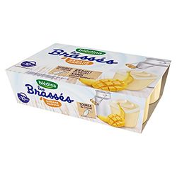 Blédina - Brassés pour Bébé dès 10 Mois - Banane Mangue - Dès 10 Mois - Lot de 6x95g