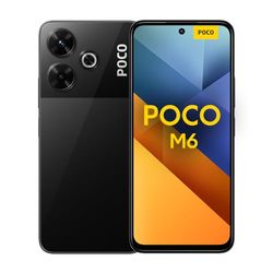 POCO M6 Black-Smartphone 8+256G,Helio G91-Ultra,108MP pro-grade main camera,33W fast charging,5030mAh(typ) Battery,6.79" 90Hz FHD+display (UK Version + 2 Years Warranty)