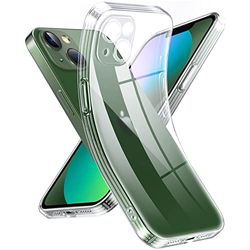 Supdeal Kristalhelder hoesje voor iPhone 13, [nooit geel] [camerabescherming], dunne slanke pasvorm, transparante zachte siliconen telefoonhoes cover, 6,1 inch, transparant