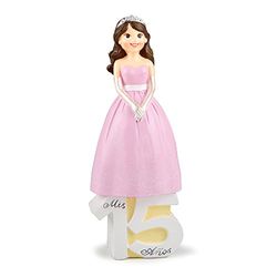 Mopec Y150 – Figurine pour gâteau Fille pour l'anniversaire à Anniversaire, Pack de 1 unité