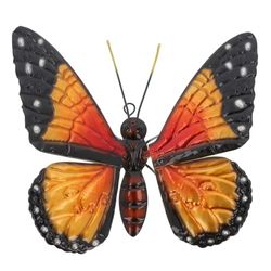 Shudehill Giftware Ornement Papillon métallique – Arc-en-Ciel, Bleu et Rouge (Rouge/doré)