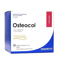 YAMAMOTO RESEARCH Osteocol Fortibone 30 x 11 gramos, Colágeno Hidrolizado para el Mantenimiento y la Salud de la Matriz Ósea