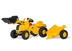 Rolly Toys rollyKid CAT traktor med berlock (för barn från 2,5 till 5 år, bakkoppling) 023288