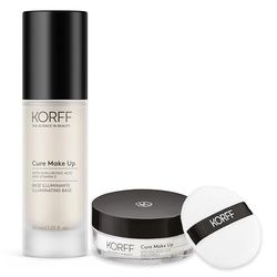 Korff, routine pelle luminosa, con Base Illuminante e Cipria in Polvere Perfezionante