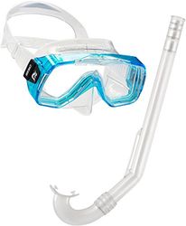 Cressi Sirenetta & Minigringo Set de plongée Mixte Enfant, Aquamarine/Transparent