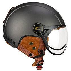 CGM Ebi Casque Ski Adulte Unisexe, Graphite satiné, L (59cm)