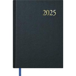 Dohe - Agenda 2025 Portugués - Día por Página, Tamaño A5 (14x20 cm), 12 Meses Enero a Diciembre, Tapa Dura, Planificador Anual, Material de Oficina - ALGARVE Negro